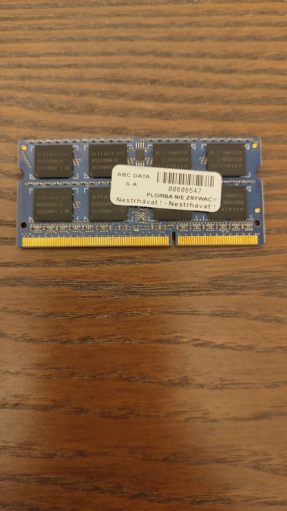 Pamięć ram do laptopa DDR3 4GB 1333MHz SODIMM