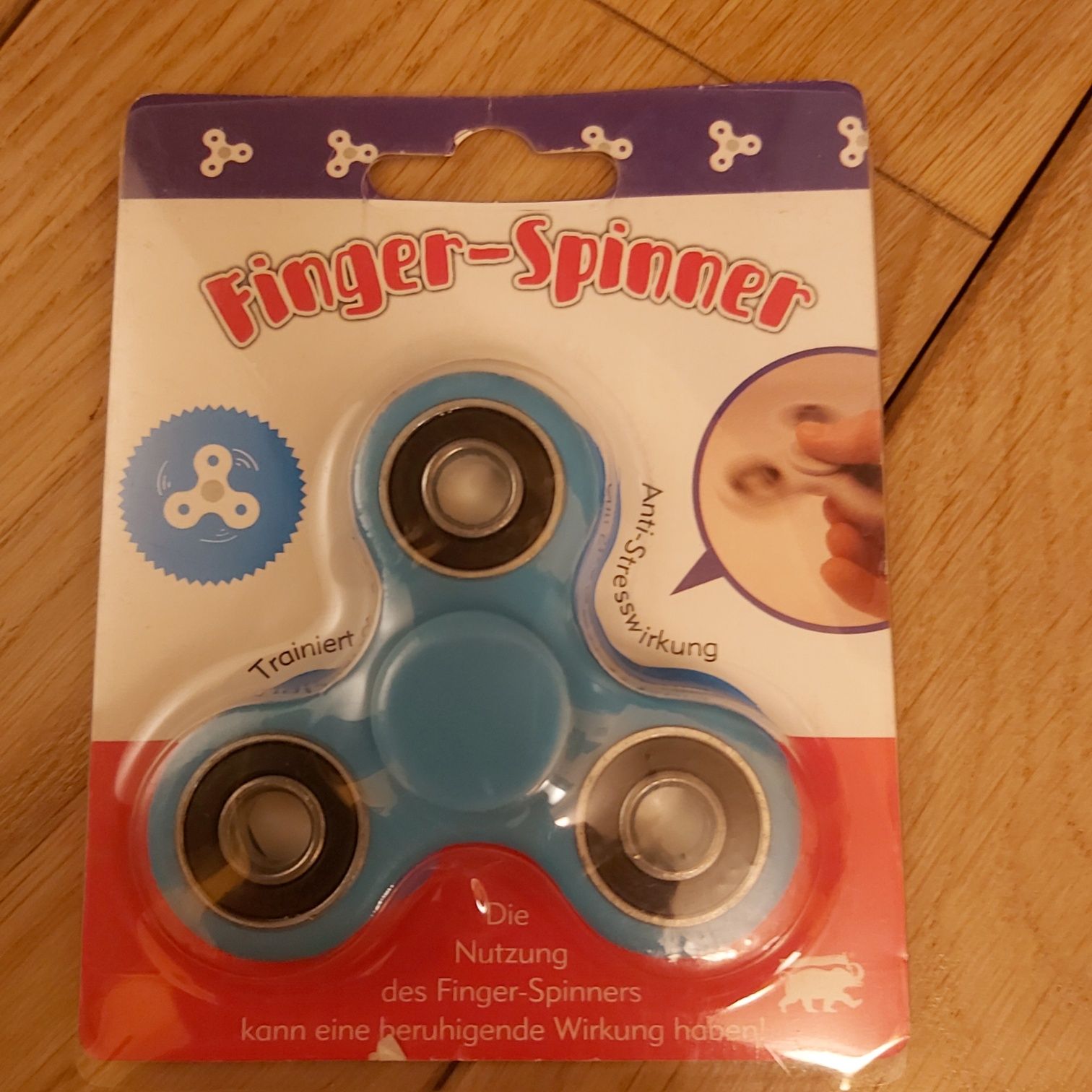 Fidget Spinner (niebieski) - Zabawka antystresowa