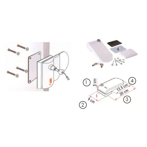 Fechadura exterior Safe door Fiamma Magnum autocaravana