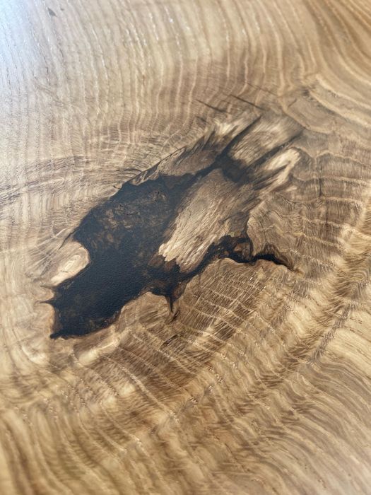 Stol debowy Monolit 270 cm Drewno Rekodzielo Loft  Zywica Lite Drewno