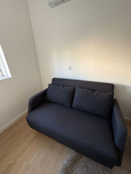 Sofá-cama cor antracite