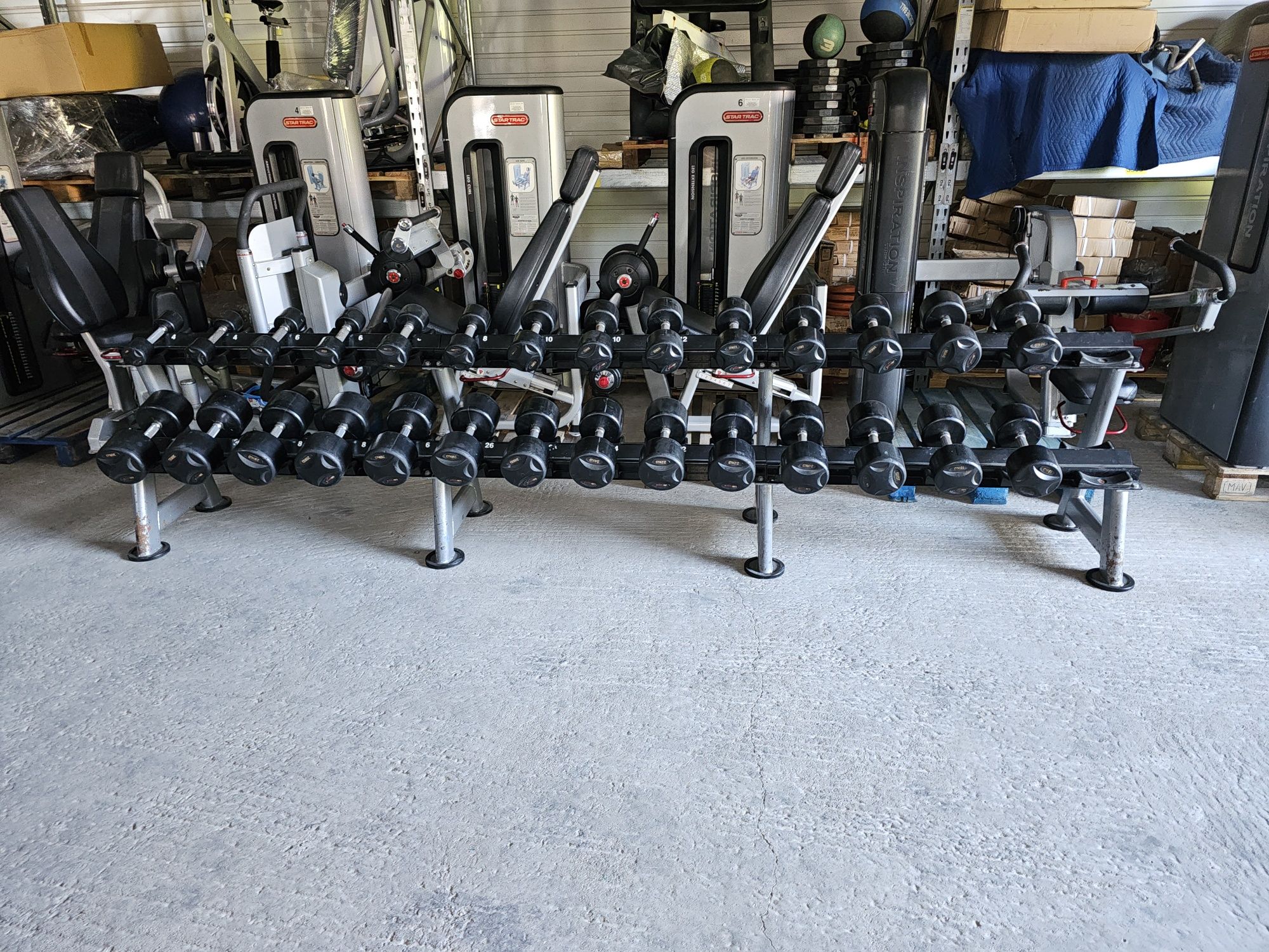 Zestaw hantli LifeMaxx 4-30 +stojak hes olymp