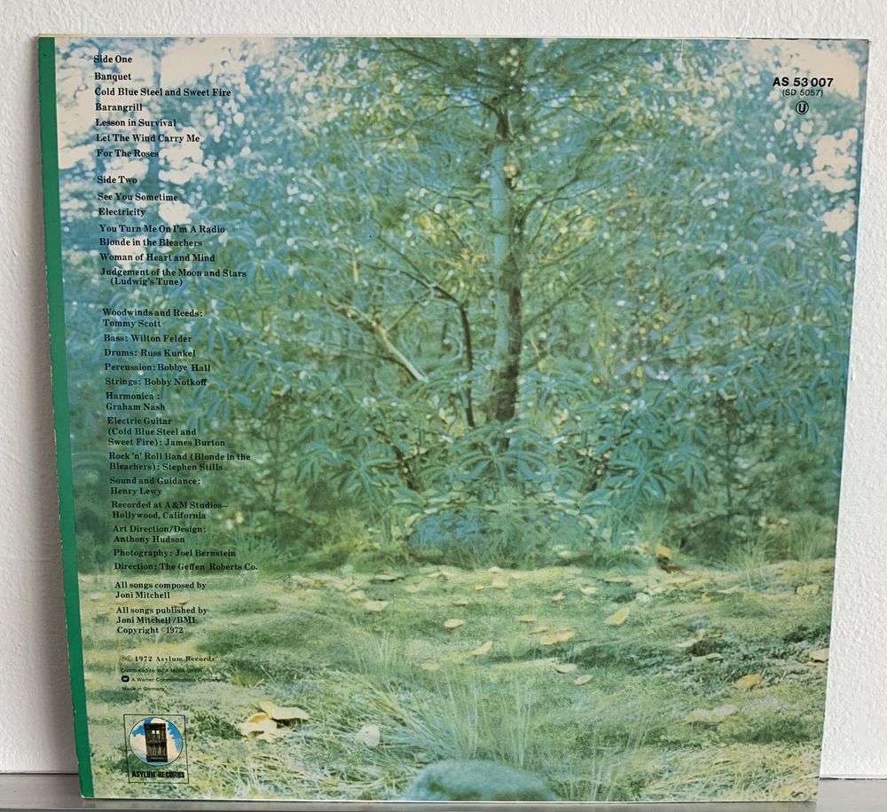 Joni Mitchell - For The Roses (Vinyl, Germany, 1972, NM)