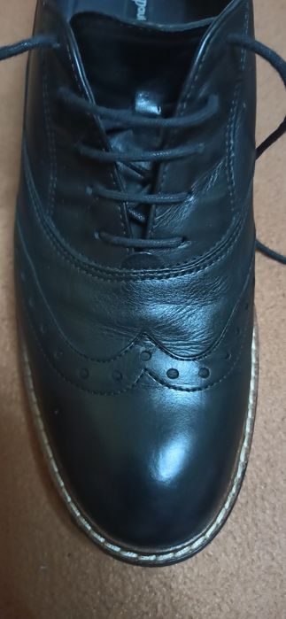 Buty damskie oksfordki skóra