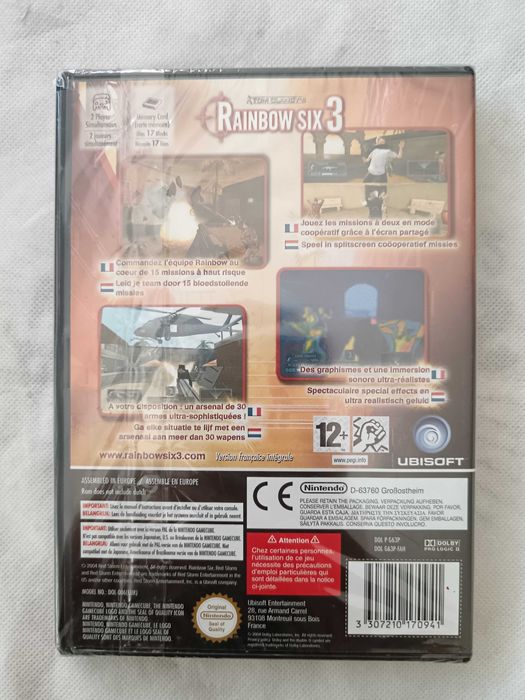 Tom Clancy's Rainbow Six 3 [Nintendo GameCube, 2004] New - Sealed - FR