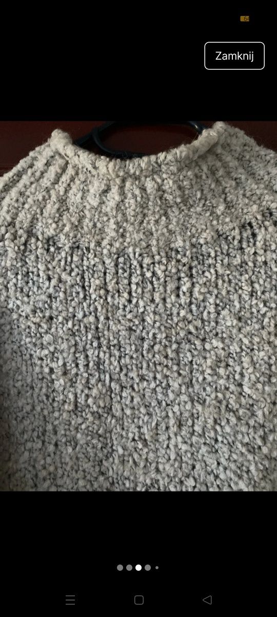 Długi sweter oversize