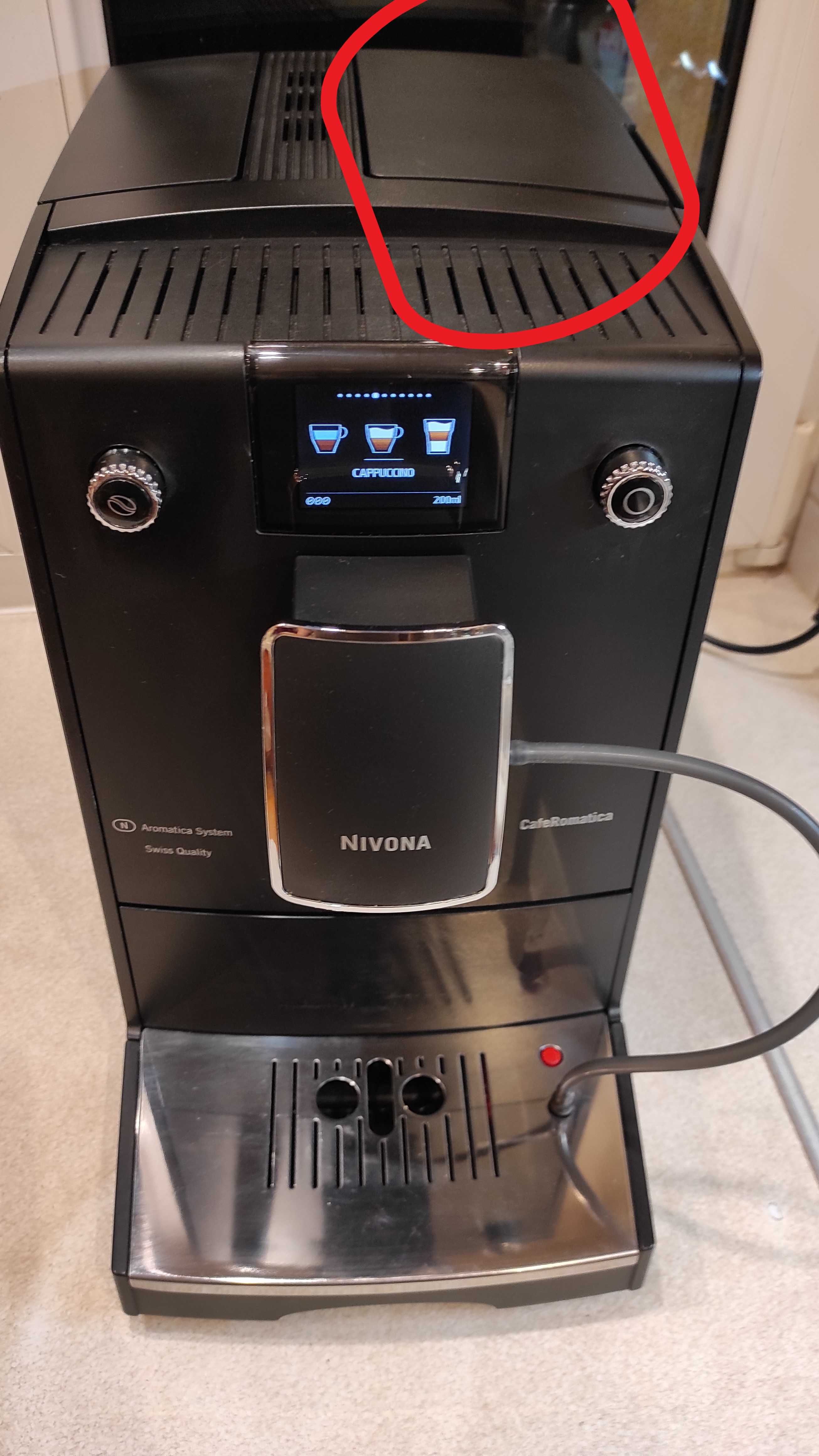 Pokrywa kawy ziarnistej NIVONA seria 6xx oraz 7xx