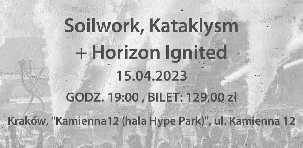 bilet na koncert Soilwork, Kataklysm+ Horizon Ignited 15.04.2023 Krk