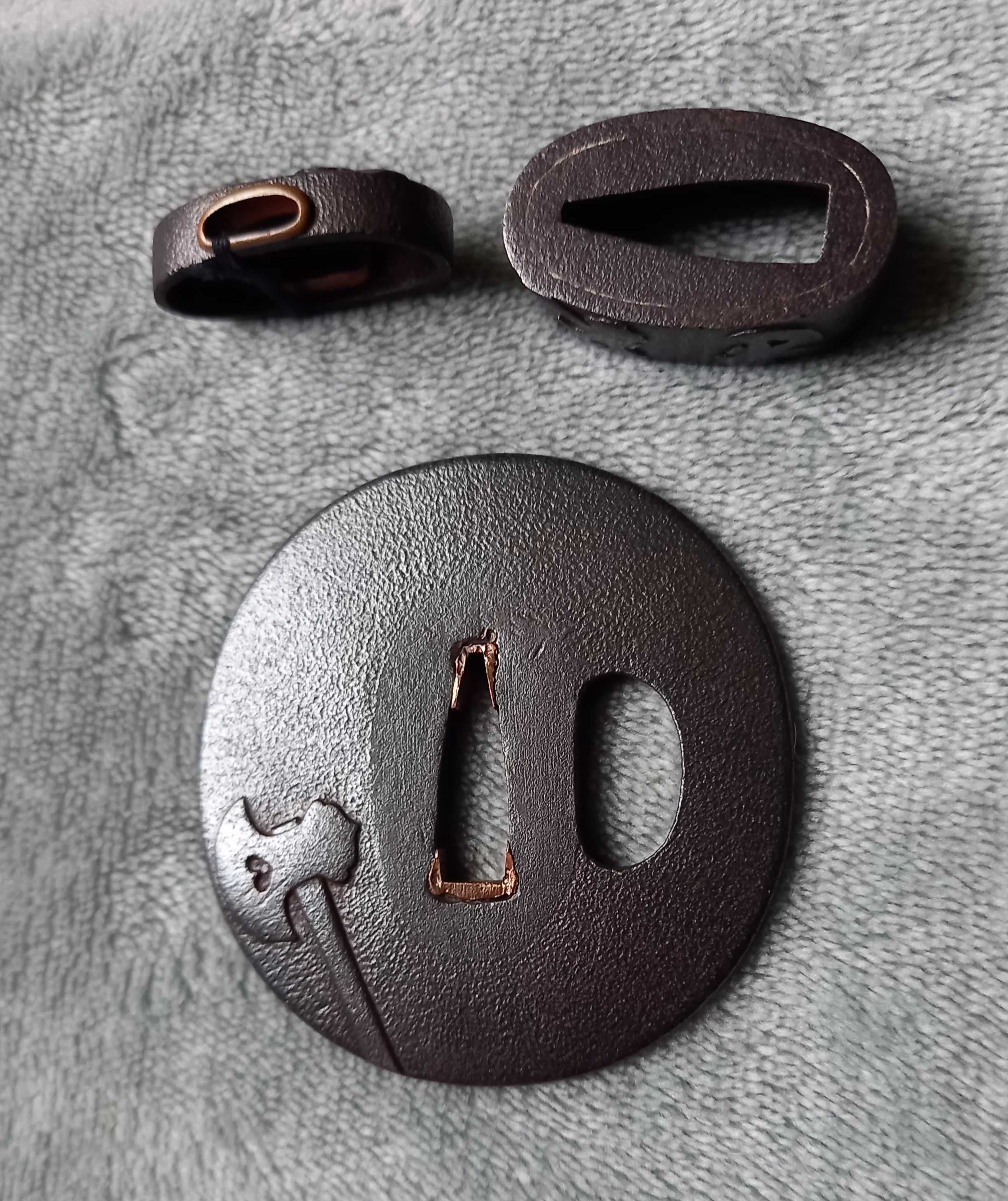 TSUBA KASHIRA FUCHI DO WAKIZASHI, japoński miecz samurajski, katana