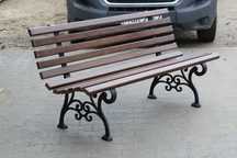 Ławka parkowa ogrodowa żeliwna Retro II 180 cm lakierowana