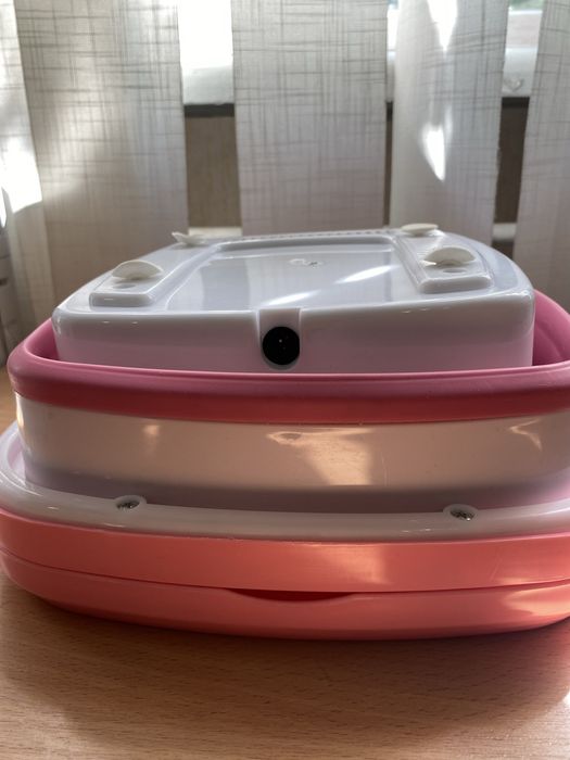 Мініатюрна пральна машинка (рожева) повний набір (нова)