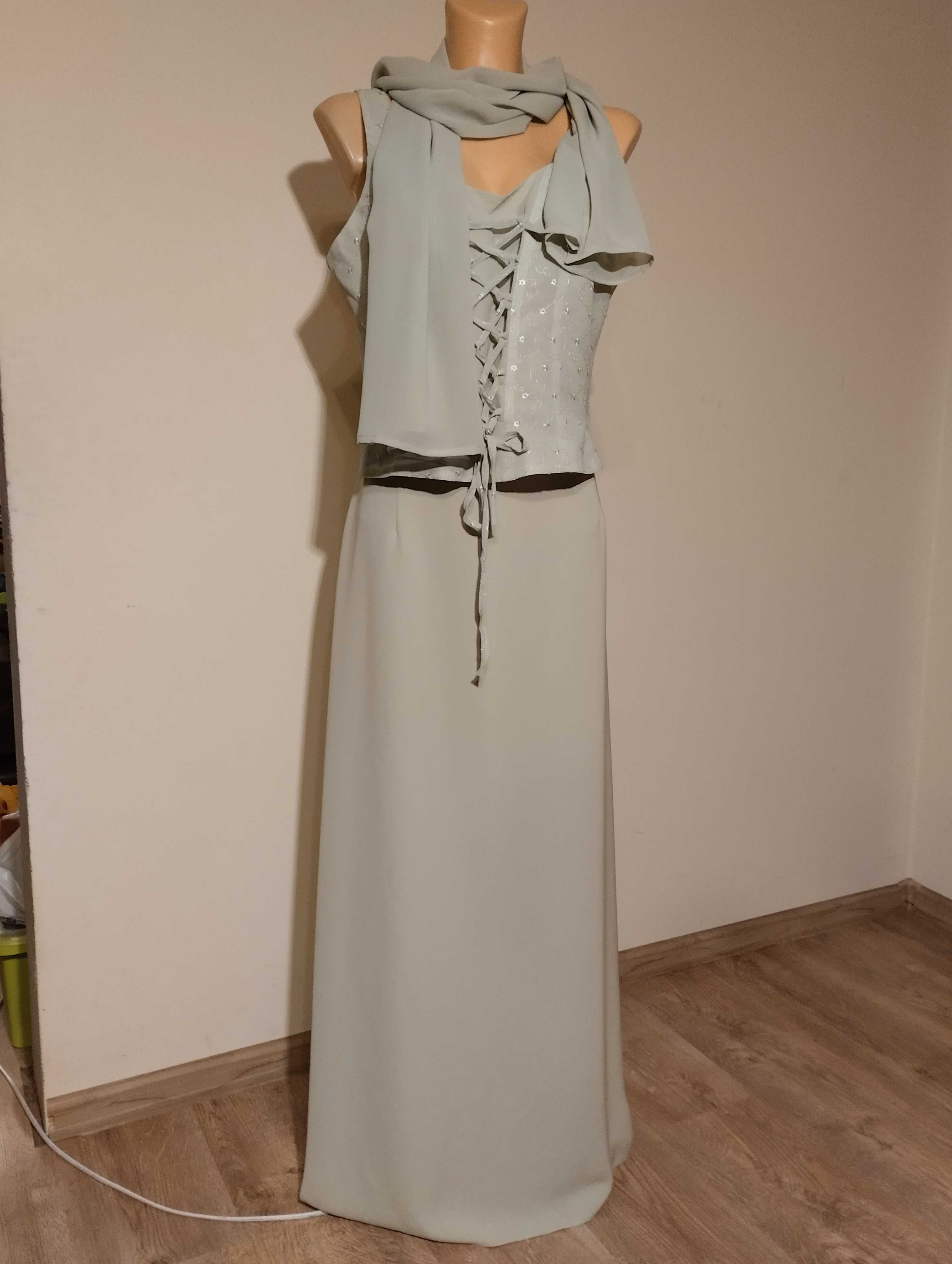 Spódnica maxi + gorset rozm. 42