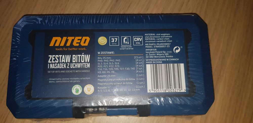 Zestaw bitów z grzechotką lub uchwytem NITEO