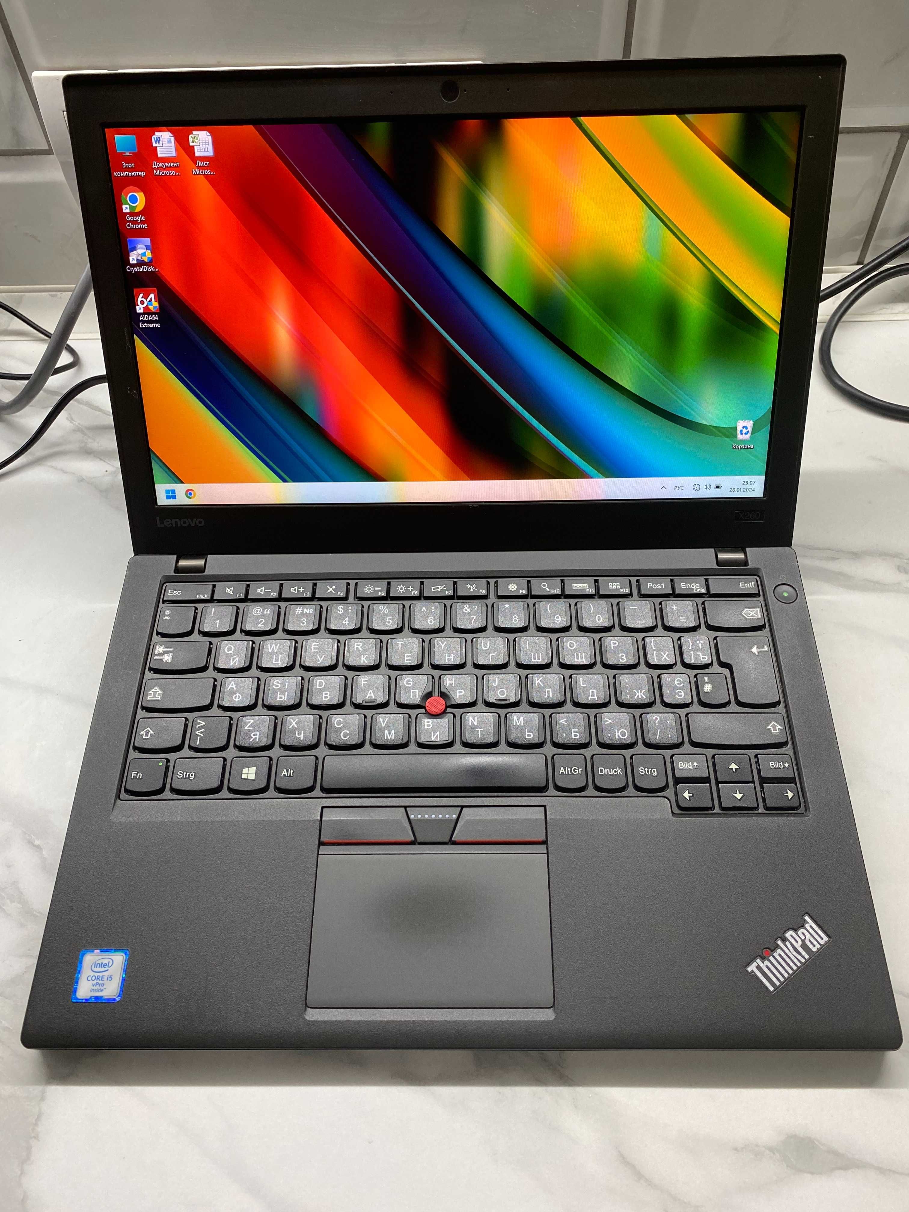 Lenovo X260 Core i5-6300U/8Gb DDR4/240Gb SSD/12.5" FullHD АКБ 6 год.