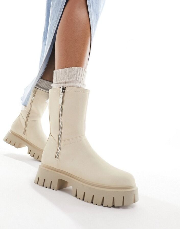 Asos Design 37 Botki Na Platformie Amalfi Off White H15523