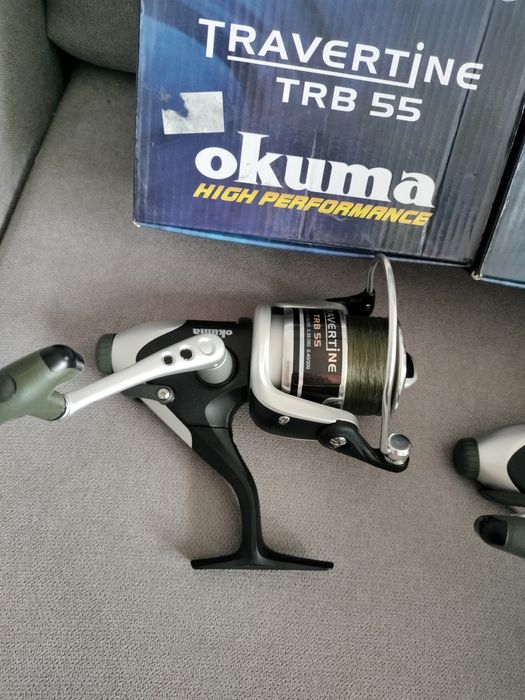 2x Okuma Travertine trb 55 kołowroteki z wolnym biegiem