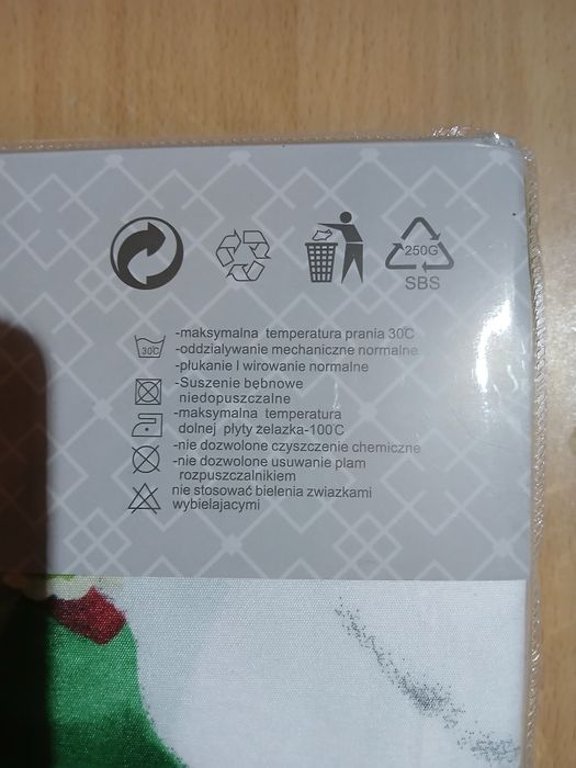 N85 komplet pościeli 5D świąteczna bałwany