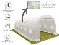 TUNEL FOLIOWY 8x3m foliówka foliowiec ogrodowy na warzywa pomidory