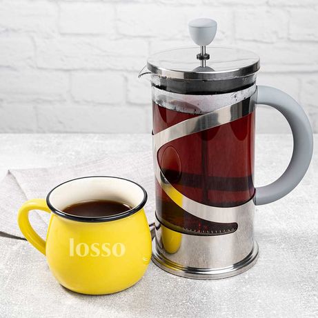 Френч пресс - заварник для чая и кофе LOSSO PREMIUM TP-160063 (1 л)
