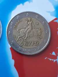 Moneta 2 euro  2002r.Z literą "S"w gwiazdce.