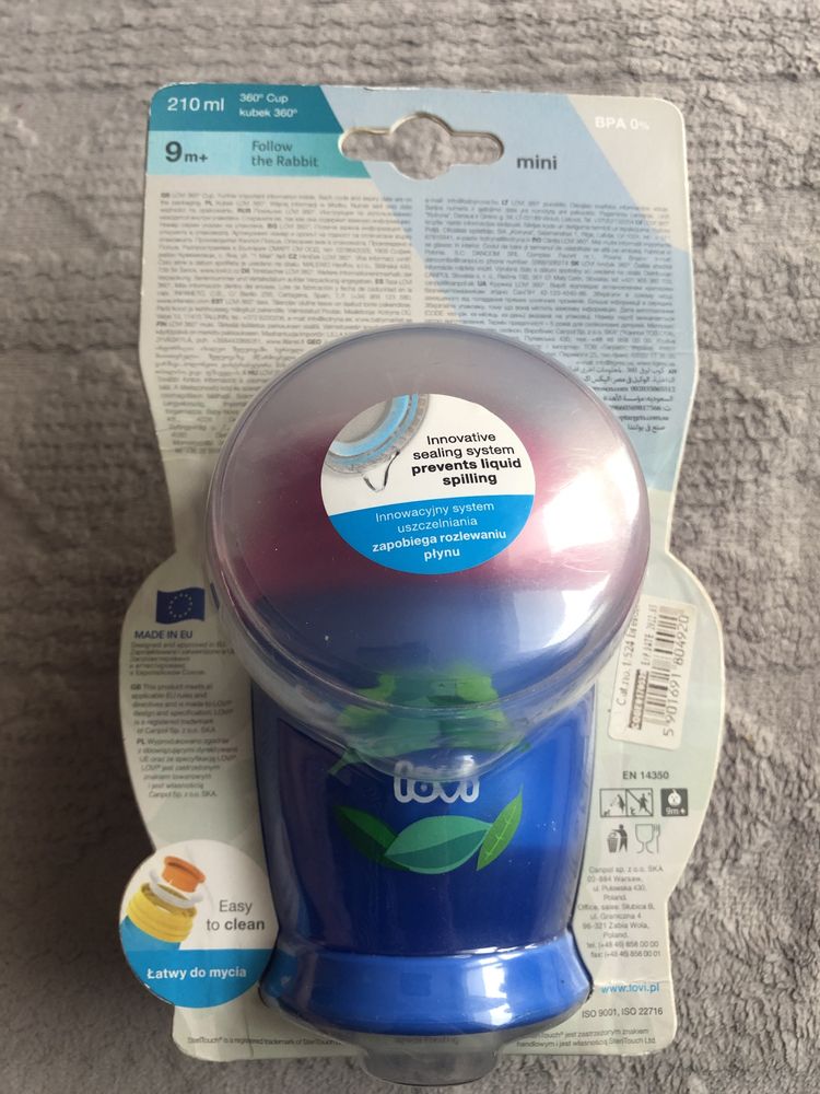 Nowy LOVI kubek 360 250ML 9M+ uchwyty