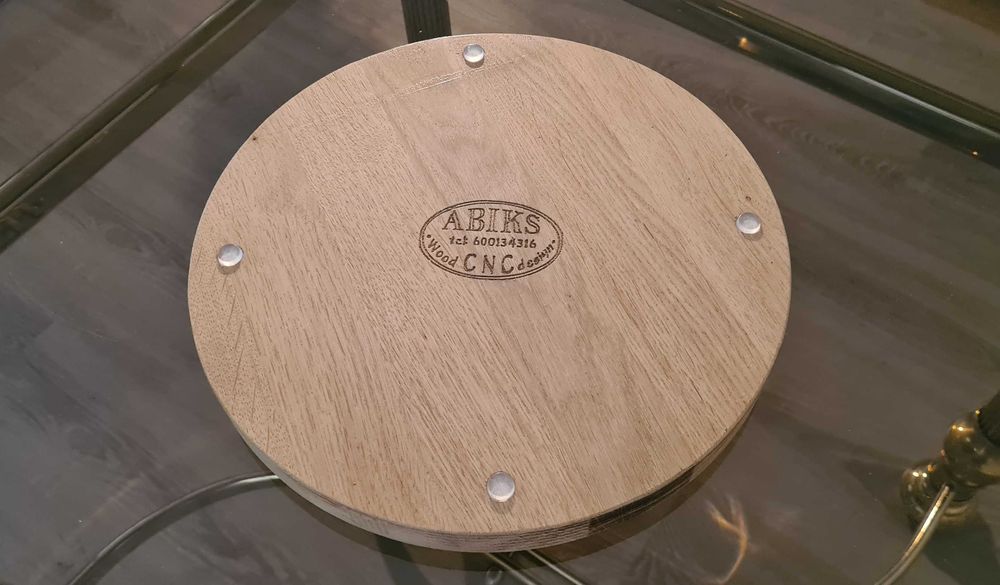 Taca okrągła Yin Yang - drewno bukowe