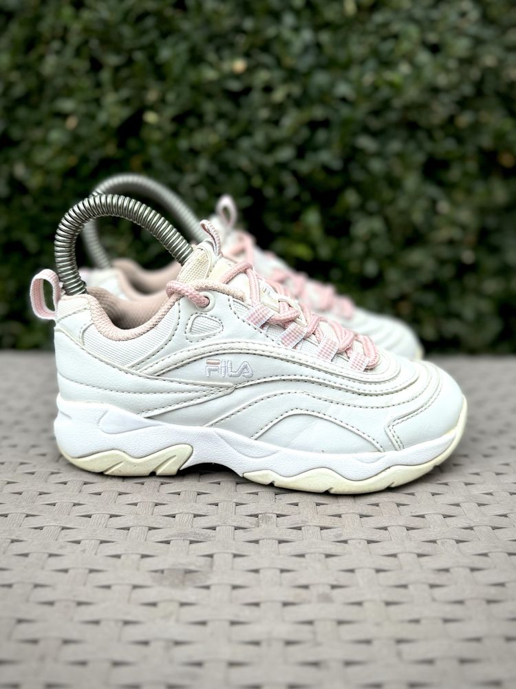 Fila кроссовки 29 размер детские белые на платформе оригинал