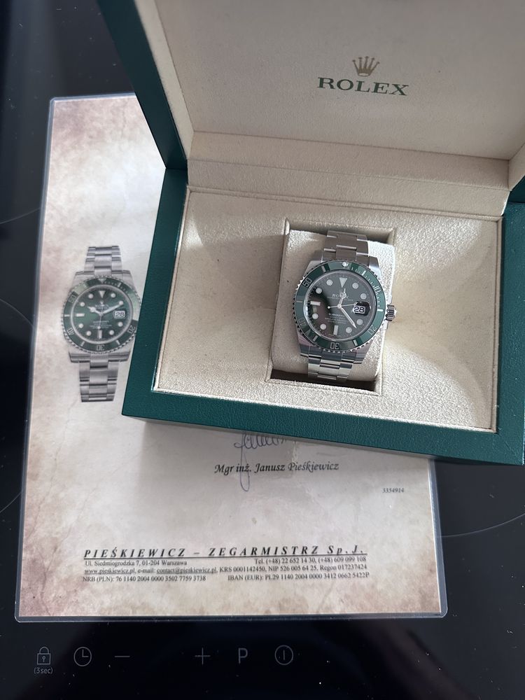 Rolex Submariner Date HULK 2019 full set