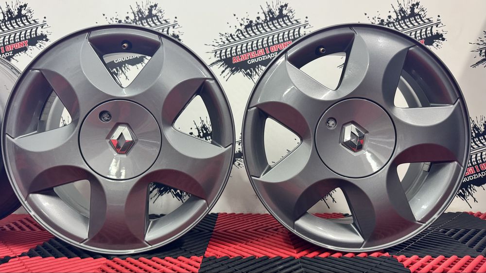 Alufelgi OEM Renault 15" Twingo II Clio Megane + śruby i kluczyk