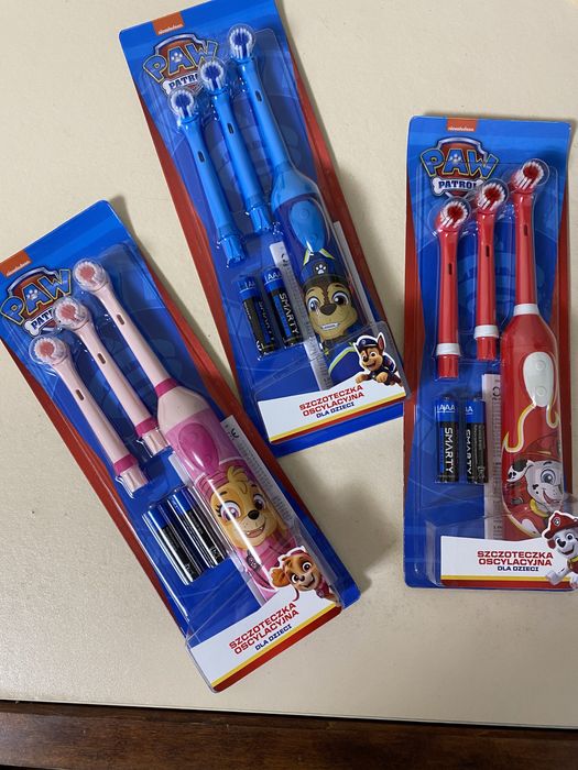 Дитяча електрична зубна щітка Щенячий патруль