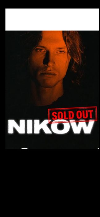 Квитки на концерт NIKOW 12.12 Особиста зустріч Київ Vip, фан