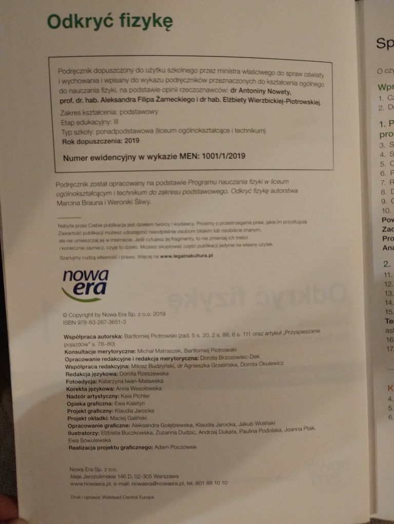 Odkryć fizykę 1. Podręcznik dla klasy 1