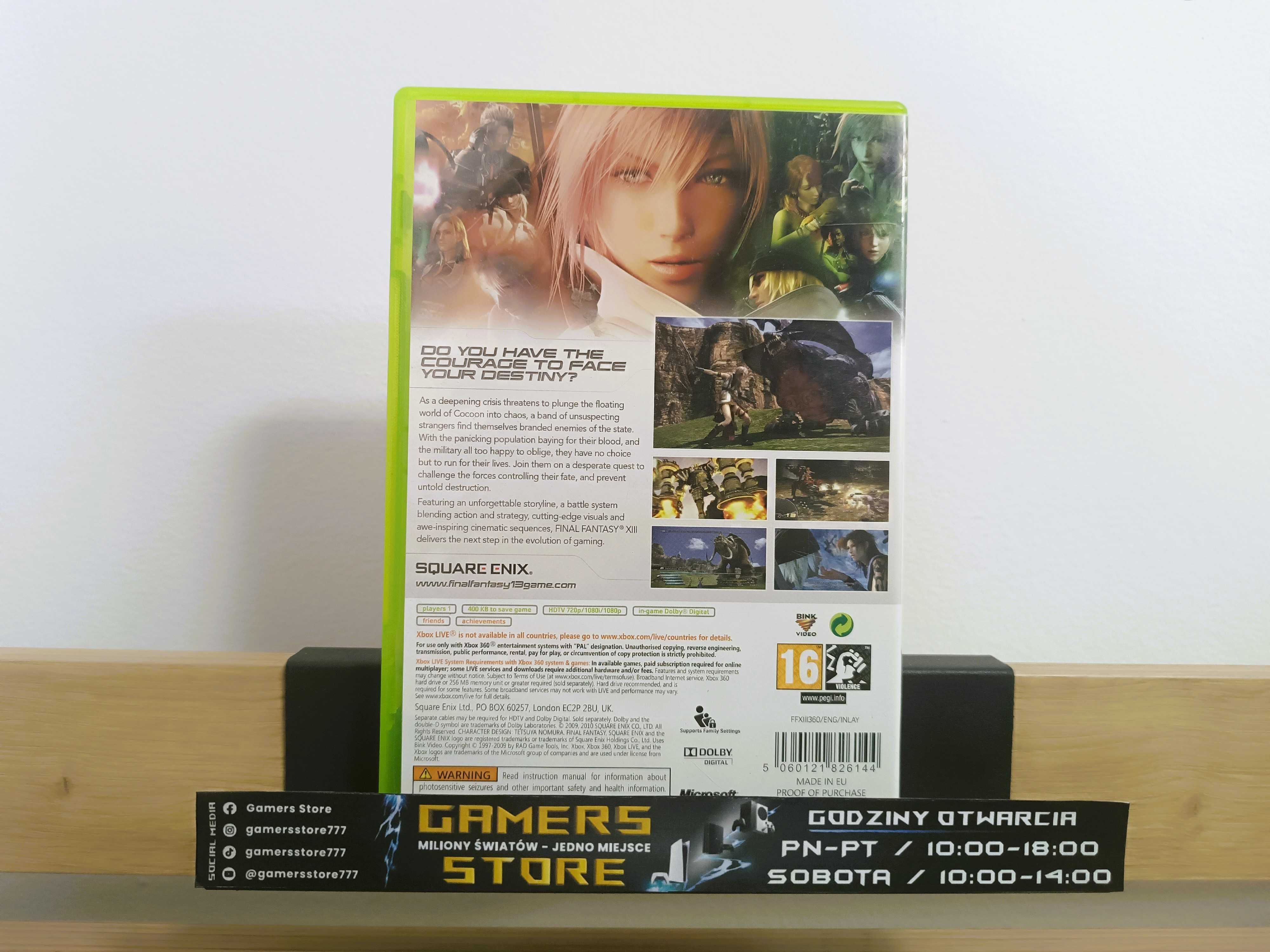 Final Fantasy XIII - Xbox 360 - GAMERS STORE -Piekne wydanie
