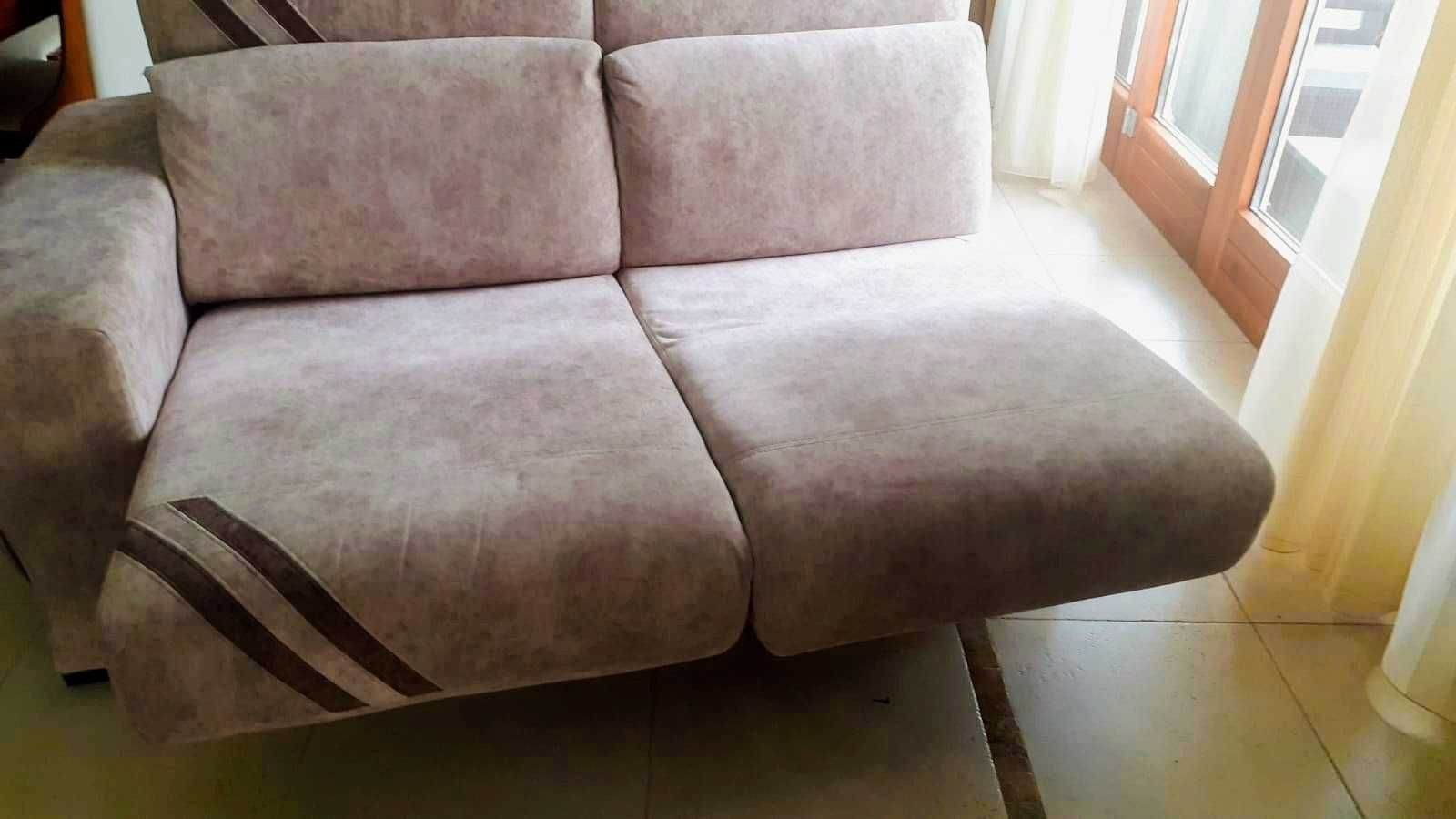 Sofá modular com chaise longue