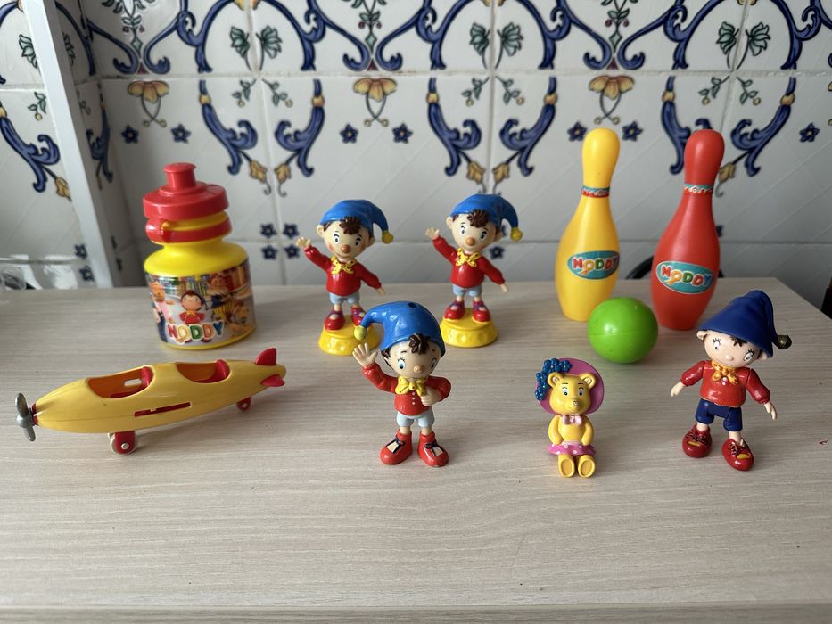 Piano musica bonecos Noddy tv canal panda brinquedos bowling