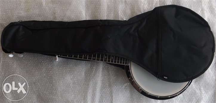 Banjo de 5 cordas ou banjo de 6 cordas e saco almofadado