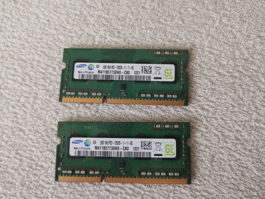 Pamięć RAM Samsung 2GB 1Rx8 PC3-12800S DDR3 SO-DIMM 1600MHz M471B5773D