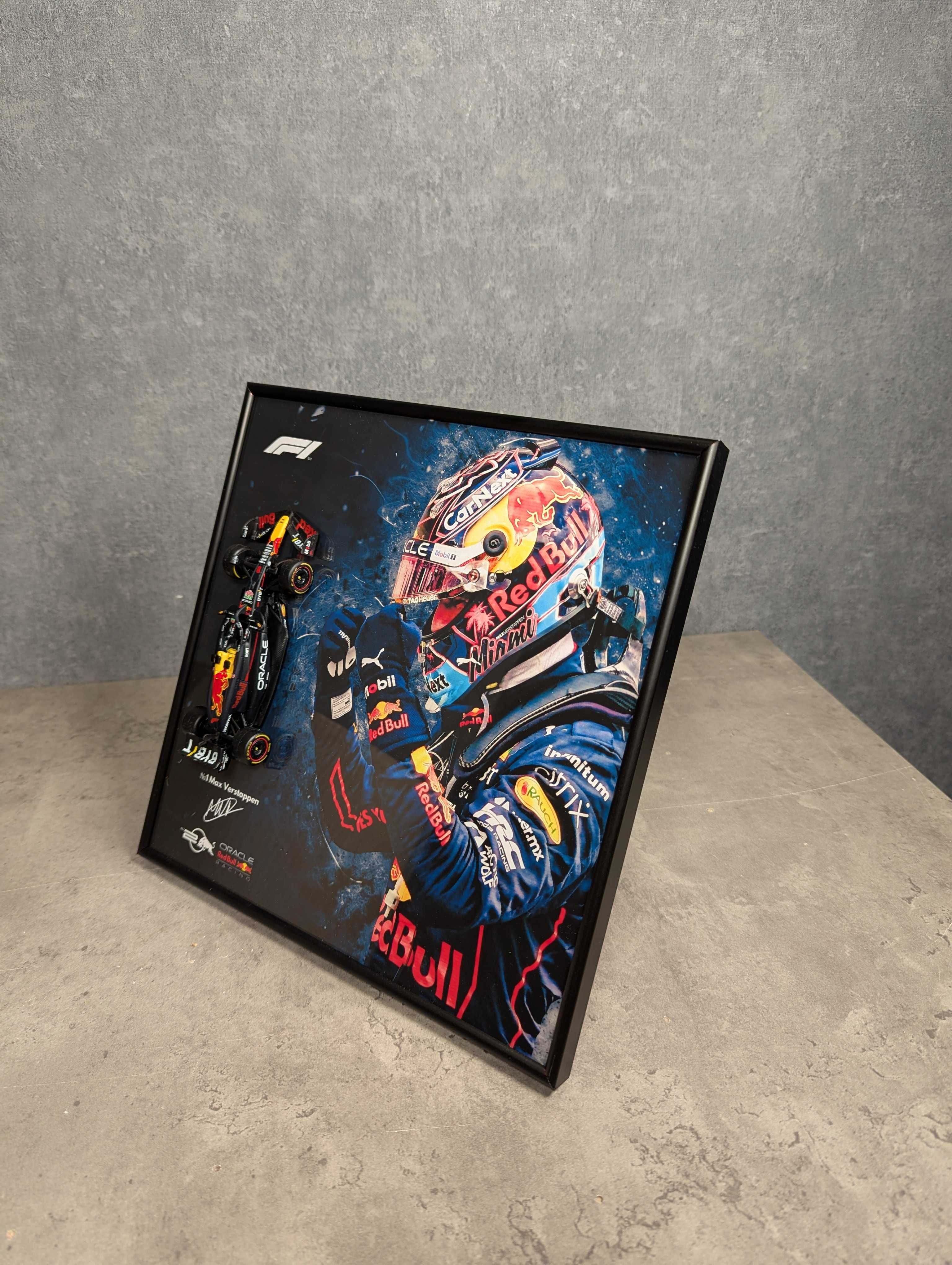 Рамка 2в1 З Bburago F1 Red Bull RB20 2024 1/43 #1 Max Verstappen