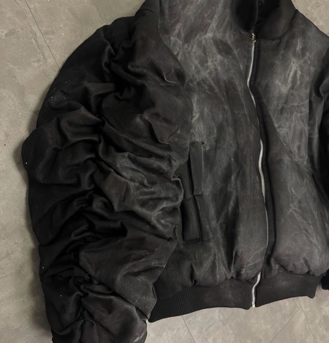 Водостійкий Бомбер від PassportUkraina в Чорному кольорі