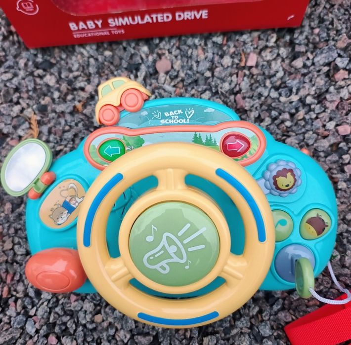 Кермо дитяче  у візочок УКР ОЗВУЧ,Є ВІДЕО,музичне, інтерактивне,руль