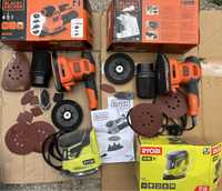 Вібраційна шліфмашина BLACK+DECKER 4в1 RYOBI Англія