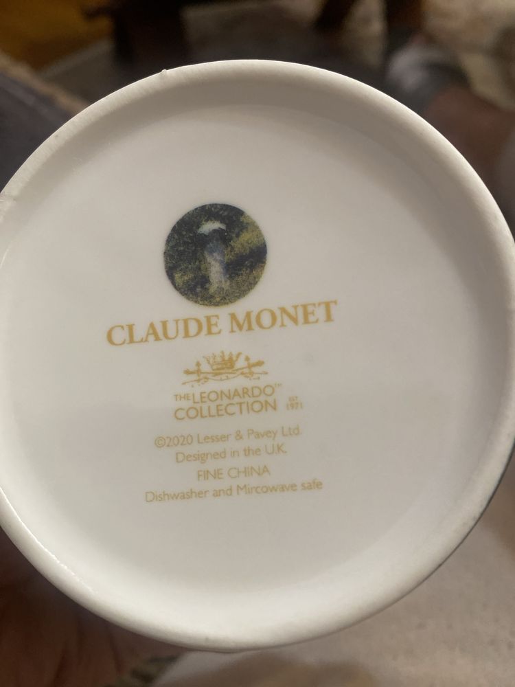 Kubki 4 szt obrazy Claude Monet porcelana Leonardo