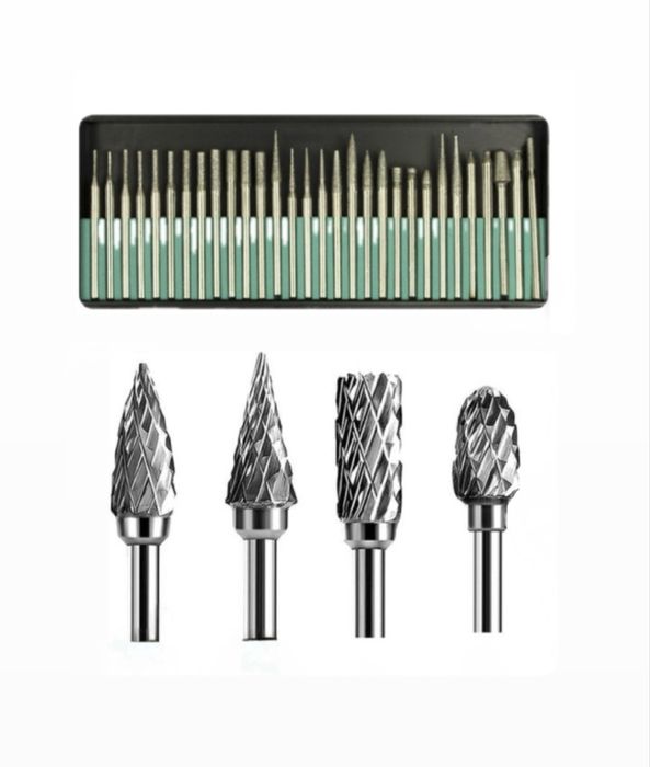 Побідитові бор-фрези по металу — насадки алмазні для обробки металу