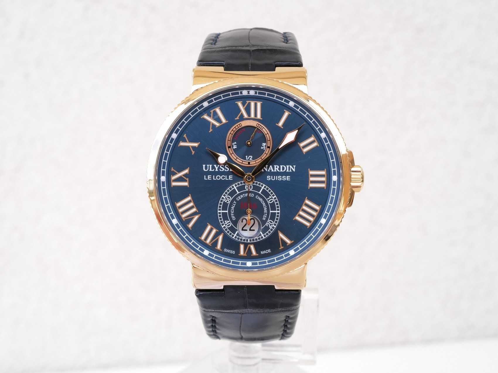 Ulysse Nardin Marine Chronometer 43mm Blue Dial 18K Rose Gold