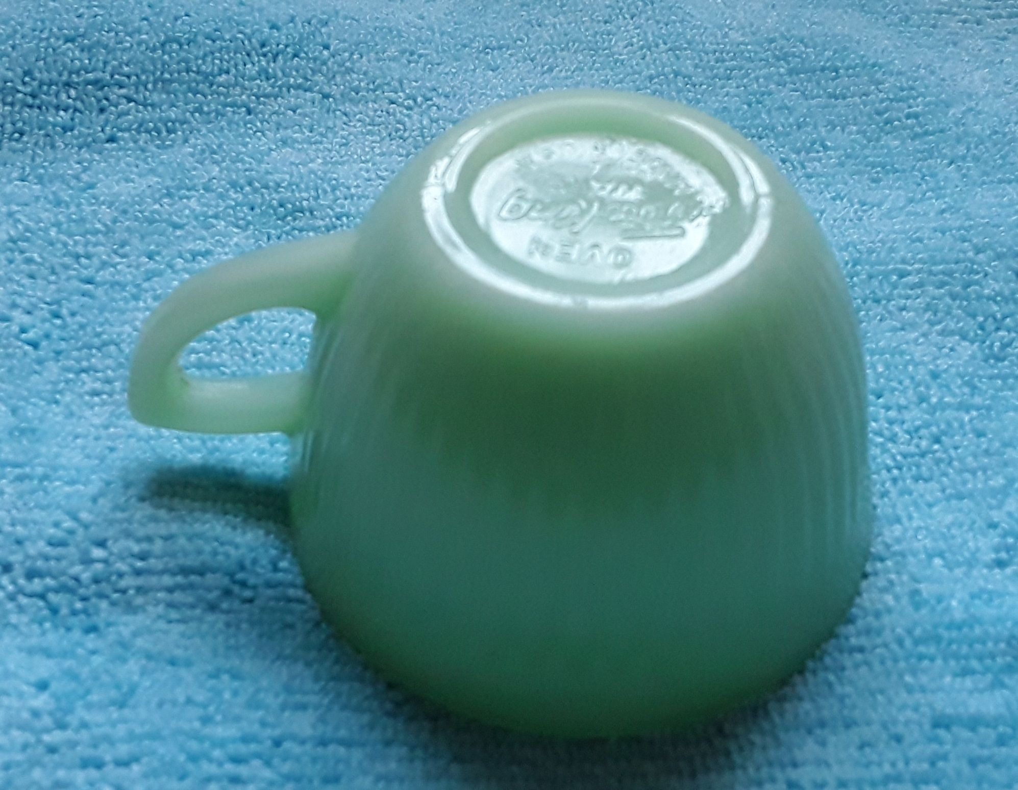 Vintage Chávena e pires café Fire King Anos 50