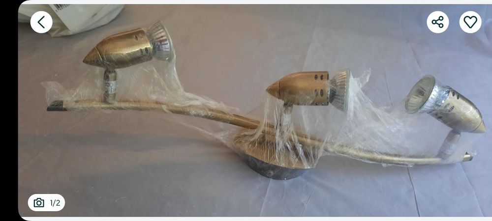 Candeeiro se sala ou quarto + aplique com 3 focos