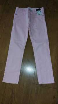 Spodnie jeans pudrowy róż NOWE r.110