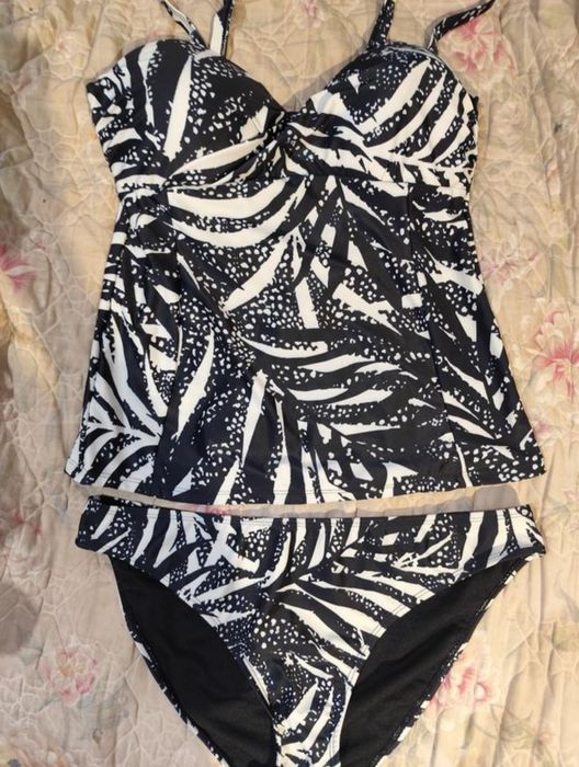 Шикарний стильний купальник танкіні майка та плавки в басейн пляж.