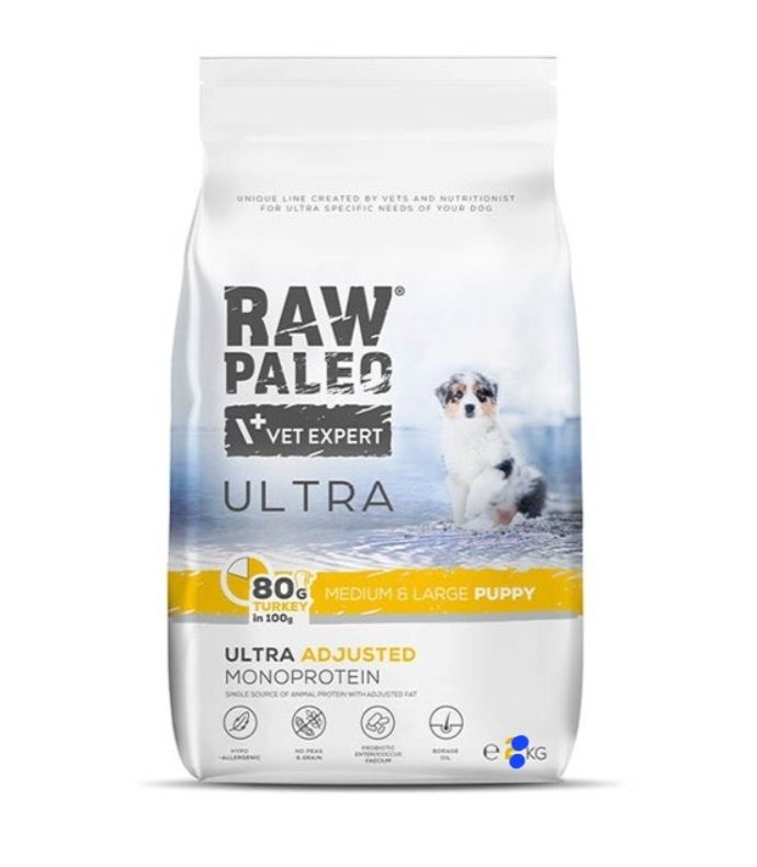 Raw Paleo Ultra Medium &Large Puppy Turkey 3kg