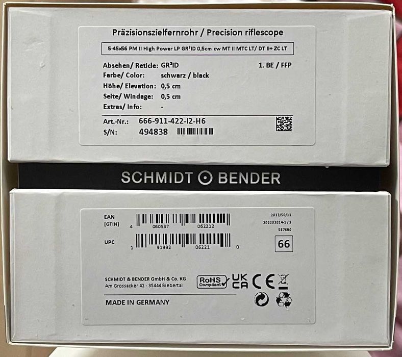 Schmidt & Bender 5-45x56 PM II High Power